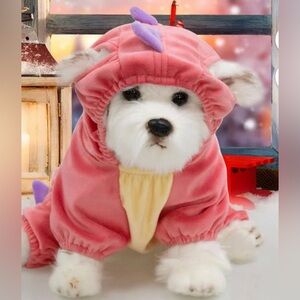 Dempiire Pet
Clothes Rack Elastic Dinosaur
Costume Crystal Velvet Casual